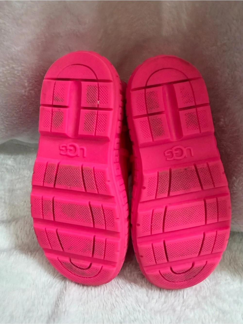 UGG Drizlita Hot Pink Waterproof Rain Boots Kids Size 9